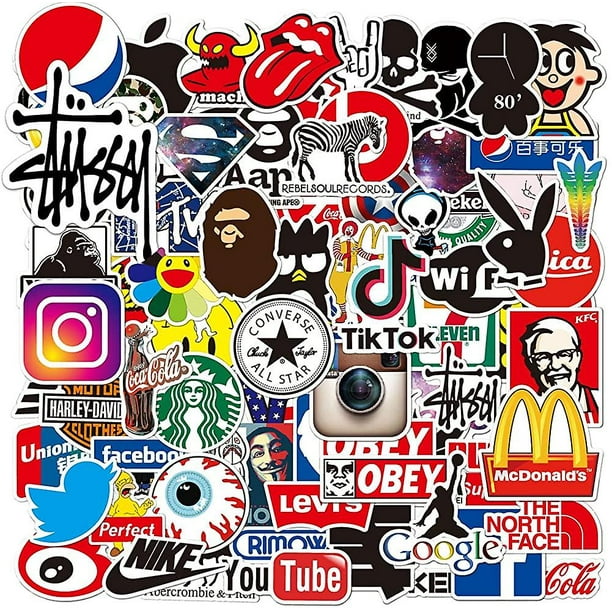 100PCS Vinyl Rock Band Laptop Stickers for Teens s, Pack d