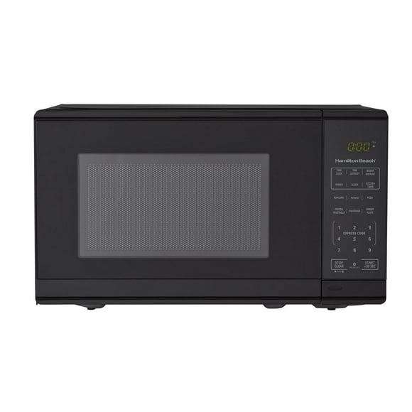 Hamilton Beach 0.7 cu ft 700W Compact Size Microwave, Black
