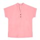 thumbnail image 4 of Camisa de verano para niñas, con botones sólidos, cuello en V, holgada, blusa con abertura lateral, blusas de algodón y lino para niñas, 4 of 9