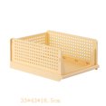 thumbnail image 2 of Cesta de almacenamiento apilable plegable, cesta de almacenamiento apilable, cesta de almacenamiento de plástico para armario, cesta de almacenamiento apilable para dormitorio, integración perfecta, 2 of 5