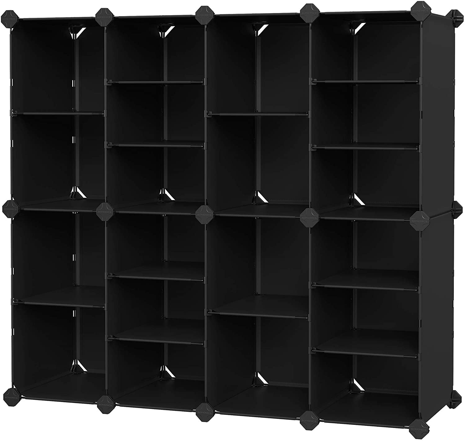 20 Cube Rack Organizer Space Saving Storage Modular Closet Cabinet Shoes Shelf 