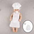 thumbnail image 4 of Juego de 2 delantales infantiles, gorro de cocinero, disfraz infantil, accesorios fotográficos para transformar Niño pequeño, 4 of 9
