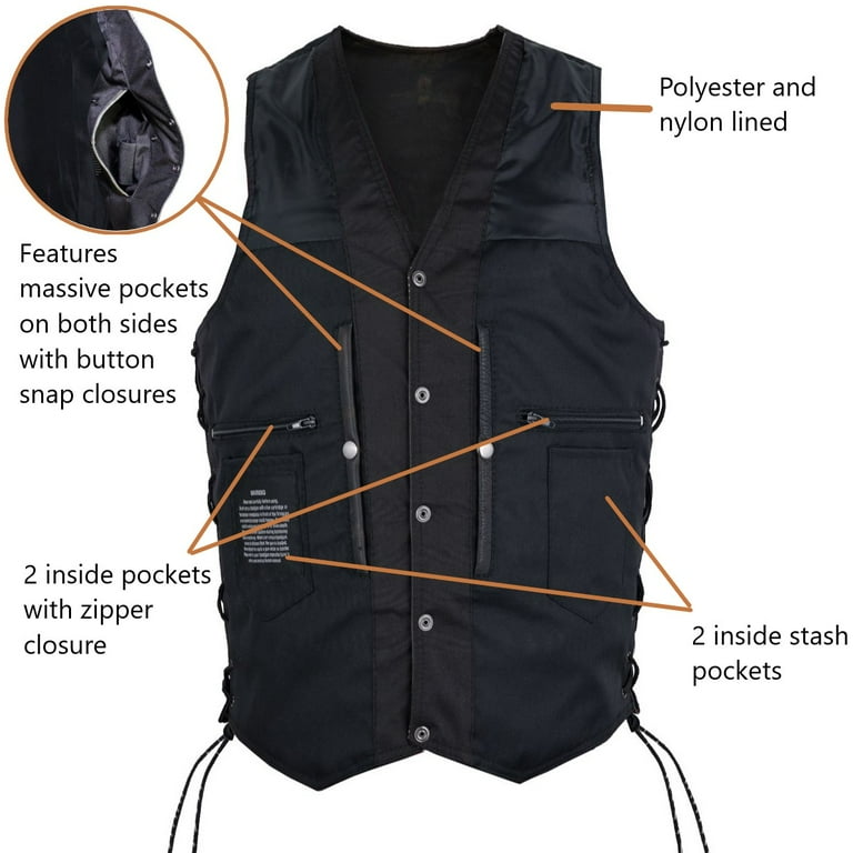 Nylon motorcycle vest sale