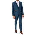 thumbnail image 6 of Marc Darcy Dion Tweed Check Trousers, Blue, 6 of 6