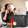 thumbnail image 4 of My Travel Dream Travel Makeup Bag for Women,Waterproof Leather Cosmetic Bag Portable Toiletry Bag,Travel Case,Cosmetic Organizer Tools, 4 of 10