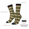 thumbnail image 4 of Bingfone Compression Socks for Women and Men Long Socks for Running Athletic Cycling Nurse- Vintage Mexican, 4 of 6