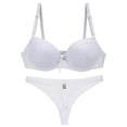 thumbnail image 4 of Bra and Knickers Sets Women Women's Two Piece Underwear Matching Bra and Knicker Sets Womens Underwear and Bras Sleep Bra and Brief Set Soft Cup Bra Set Bra and Panties Set, 4 of 4