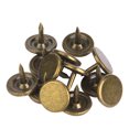 thumbnail image 1 of M Buder Clavos de Tapicería Decorativos Bronce Cian Cabeza Plana Redonda 9 mm / 0.35 inches 100 Piezas, 1 of 9