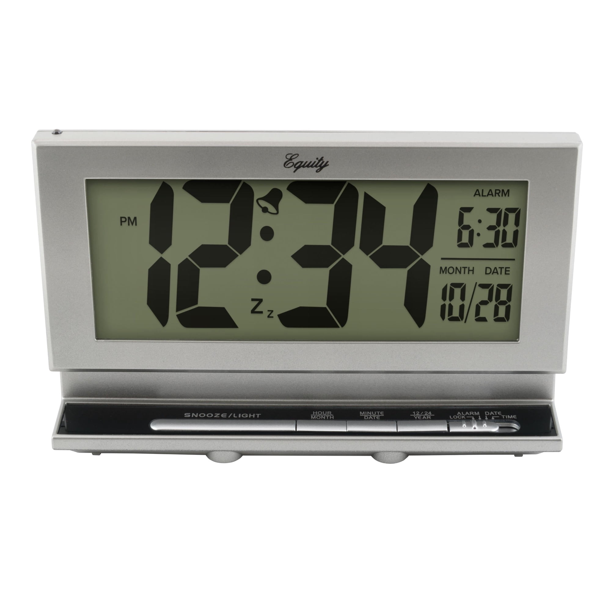 Equity 2 LCD Digital Alarm Clock with Night Vision, Model # 30041 photo Equity 2 LCD Digital Alarm Clock with Night Vision, Model # 30041 photo