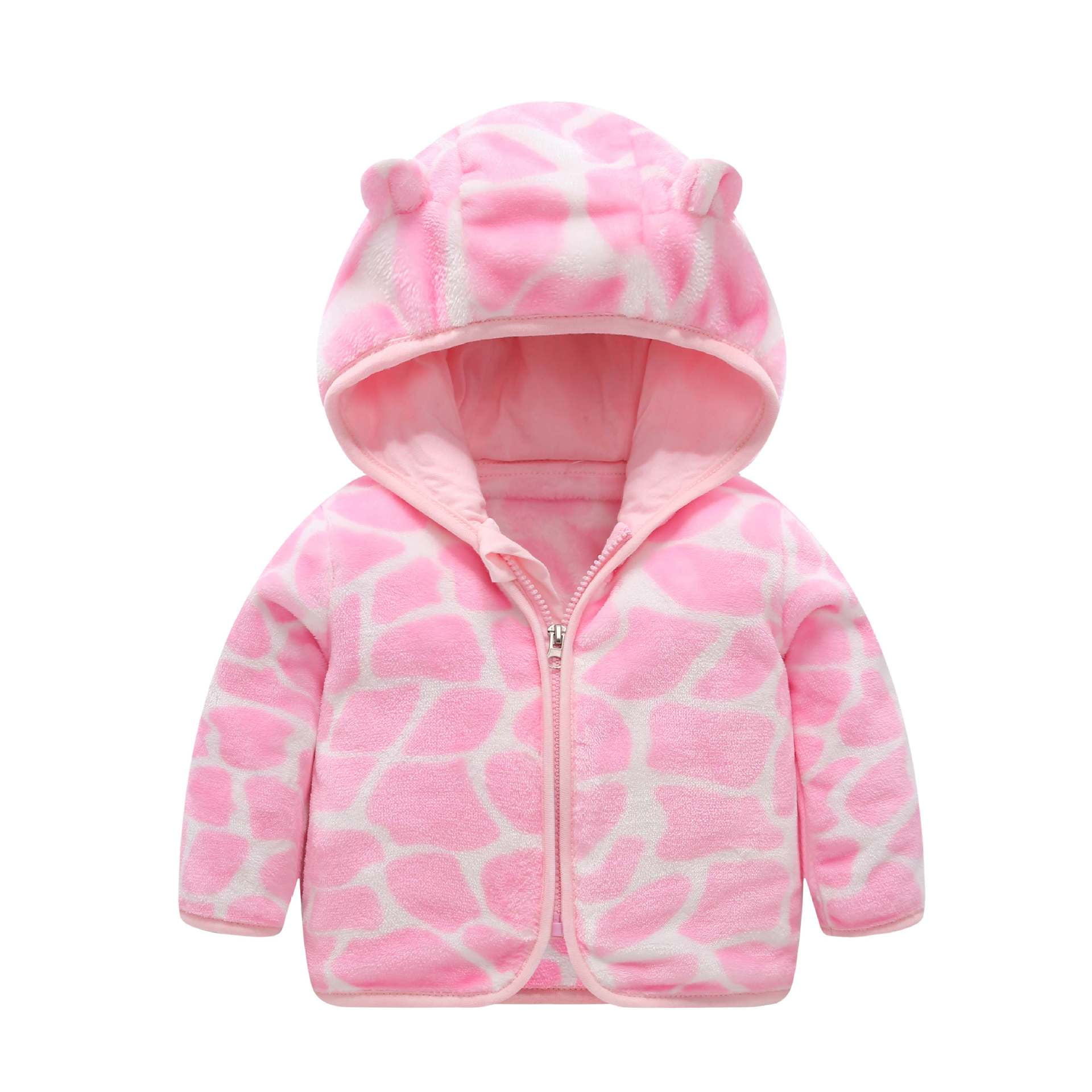 Baby Coat Children's Coral Down Coat Baby Clothes Thickened Warm Boys and Girls Hooded Top