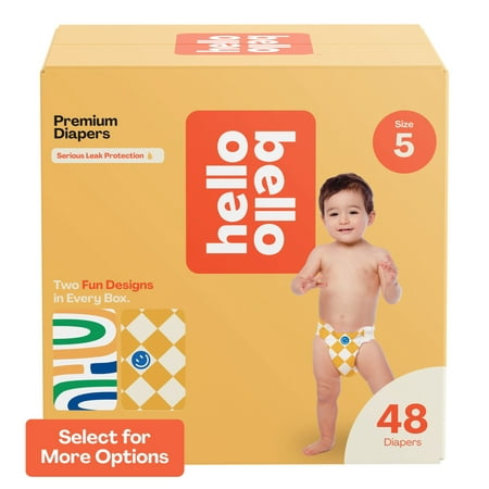 Hello Bello Premium Baby Diapers, Size 5, 48 Count (Select for More Options)