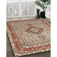 thumbnail image 3 of Ahgly Company Machine Washable Indoor Square Traditional Brown Area Rugs, 9' Square, 3 of 7