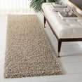 thumbnail image 4 of SAFAVIEH Athens Lavena Solid Shag Area Rug, Beige, 6'7" x 6'7" Square, 4 of 8