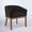 Black, variant on EHANCIS Mid Century Modern Barrel Dining Chairs, Chenille Upholstered with Natural Hardwood Frame, Farmhouse Linen Fabric Accent Chair for Dining Room,Kitchen,Office,Gray