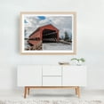 thumbnail image 5 of Historic Sachs Covered Bridge, Gettysburg in Winter - Gettysburg Pennsylvania Photography Winter Snow Architecture Rustic Scenic Rural Oak Framed Wall Art Print 9 x 12 inches, 5 of 6