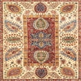 thumbnail image 1 of Ahgly Company Indoor Square Abstract Chestnut Red Abstract Area Rugs, 4' Square, 1 of 6