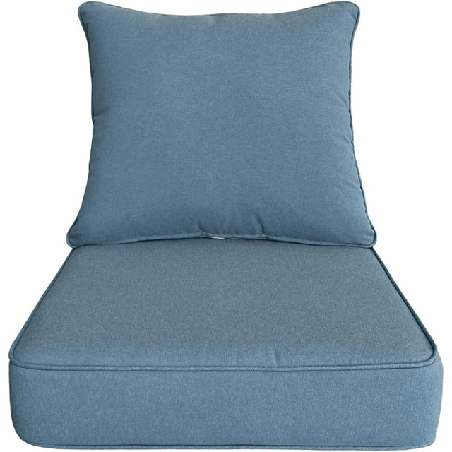 x Coussins de Patio à Assise Profonde pour Extérieur/intérieur, Ensemble de Rembourrage en Mousse Résiliente, Hydrofuges, Résistants aux Taches et aux Intempéries, Assise Profonde, Bas Chili