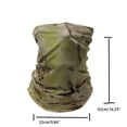 thumbnail image 3 of 25x42 cm Camouflage Face Covering, Tactical Seamless Neck Gaiter Bands, Plain Solid Sunscreen Breathable Balaclava Balaclavas, Motor Riding Fishing Helmet Liner Sports Headscarf with UV Protection, 3 of 3