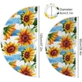 thumbnail image 3 of FMSHPON Sunflower Xmas Christmas Tree Skirt Stand Mat for Holiday Party Decoration Indoor Outdoor 36 inches, 3 of 6