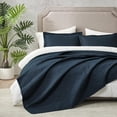 thumbnail image 2 of Juego de cama Hansleep Baroque King Size, edredón azul marino, 3 piezas, 2 of 7
