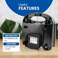 thumbnail image 5 of Elite Gourmet ESM2207 Maxi-Matic Sandwich Panini Maker Máquina de queso a la parrilla Tortillas de atún derretimiento superficie antiadherente, 2 rebanadas, negro, 5 of 5