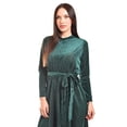 thumbnail image 3 of Vestido midi de terciopelo Roman Fashion /Juvenil, 3826 (Verde) verde oscuro G, 3 of 4