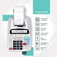 thumbnail image 2 of Commercial Printing Calculator, 12-Digit LCD Display, 2.03 Lines/Second, Two-Color Printing, AC Adapter (Silver), 2 of 8