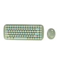 thumbnail image 1 of sweethay Teclado Digital de oficina inalámbrico Steampunk teclado impermeable inalámbrico Retro colorido 84 teclas redondas teclado de cuaderno de Juegos de teclado y mouse para computadora No.2, 1 of 1