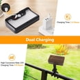 thumbnail image 5 of Merryhome 2Pcs Solar Motion Sensor Lights Outdoor,Solar Flood Lights Outdoor,USB & Solar Powered,3 Modes&92 LEDs,IP65 Waterproof Clip on Fence Lights for Garden,Gate,Camping(Warm Light), 5 of 11