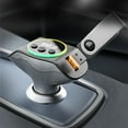 thumbnail image 3 of SPRING Car Fast Charger Adapter Car MP3 Player FM Transmitter Wireless Handsfree White, 3 of 7