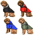 thumbnail image 4 of Dog Dog Solid Color Jacket In Pet Autumn and Winter Warm Coat Blue XXL, 4 of 16