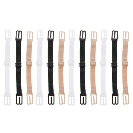 Fixed Extension Buckle Bra Extender Belts Underwear Strap Extensions Nylon Button Miss Adjust Lengthen 12 Pcs