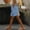 Sky Blue, variant on Women's Casual Summer Cotton Linen Shorts Drawstring Waist Running Straight Leg Lounge Shorts Breathable Lightweight Beach Short Pants with Pockets Khaki 5XL
