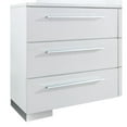 thumbnail image 2 of Bowery Hill Contemporary Glossy White Wood 6-Drawer Dresser and Mirror, 2 of 3