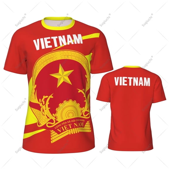 Vietnam Flag Men Sports T-shirt Women Tees jersey for Soccer Football Running Bike Tennis Fitness Fans