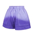thumbnail image 6 of Shorts for Women Summer Comfy Elastic Casual Women's Shorts with Pockets Waist and Tie-Dye Pattern for Everyday Wear Purple 5XL, 6 of 6