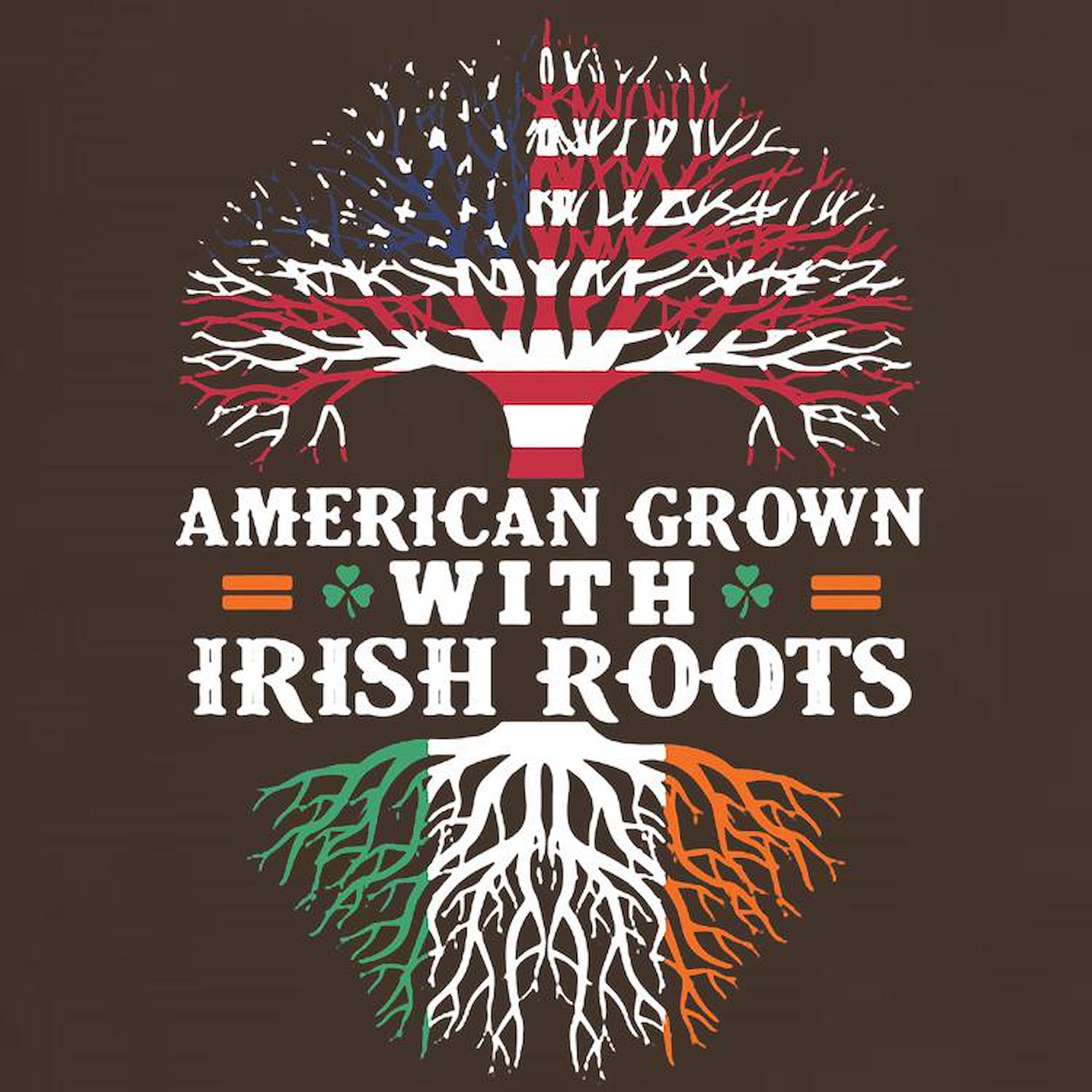CafePress - American Grown With Irish Roots Shirt T Shirt - 100% Cotton T-Shirt - image 3 of 4