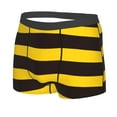 thumbnail image 2 of Disketp Bee Stripe Men'S Boxer Briefs,Soft And Breathable Cotton Underwear With Comfortflex Waistband, 2 of 8