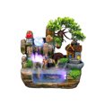 thumbnail image 1 of Billuyoard Adorno de fuente de rocalla con luces, paisaje simulado, adornos artesanales multifuncionales en miniatura, regalos para el hogar Decoración del hogar, 1 of 6