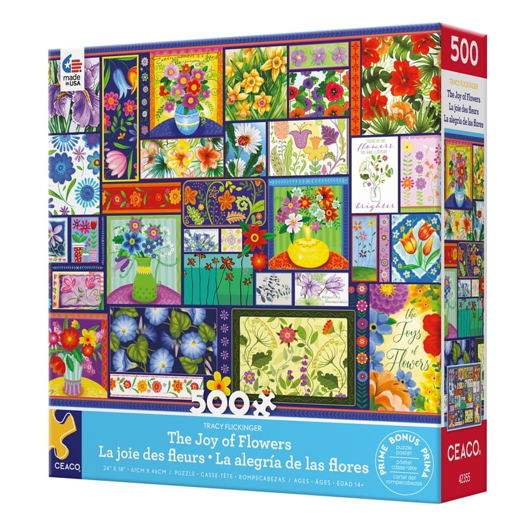 Ceaco The Joy of Flowers 500-Piece Jigsaw Puzzle photo 5