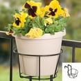 thumbnail image 2 of Panacea 89049 Over the Deck Adjustable Flower Pot Holder in Black, 2 of 2