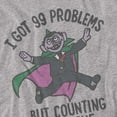 thumbnail image 3 of Sesame Street Count 99 Problems Kids T Shirt for Youth Boys and Girls, Athletic Heather, Small, 3 of 4