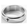thumbnail image 6 of ICTPTOSL Spinner Cross Rings for Men, Anxiety Fidget Rings Men, Mens Rings Stainless Steel for Stress Relieving, Promise Ring for Women Size 5-12, 6 of 6