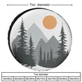 thumbnail image 2 of Arbres et Montagnes avec le Soleil Housse de Pneu de Rechange Robuste Art Moderne Mi-Siècle Protecteurs de Roues Géométriques Housses de Pneus Résistantes aux Intempéries pour Remorque SUV Camion 15 Pouces, 2 of 8
