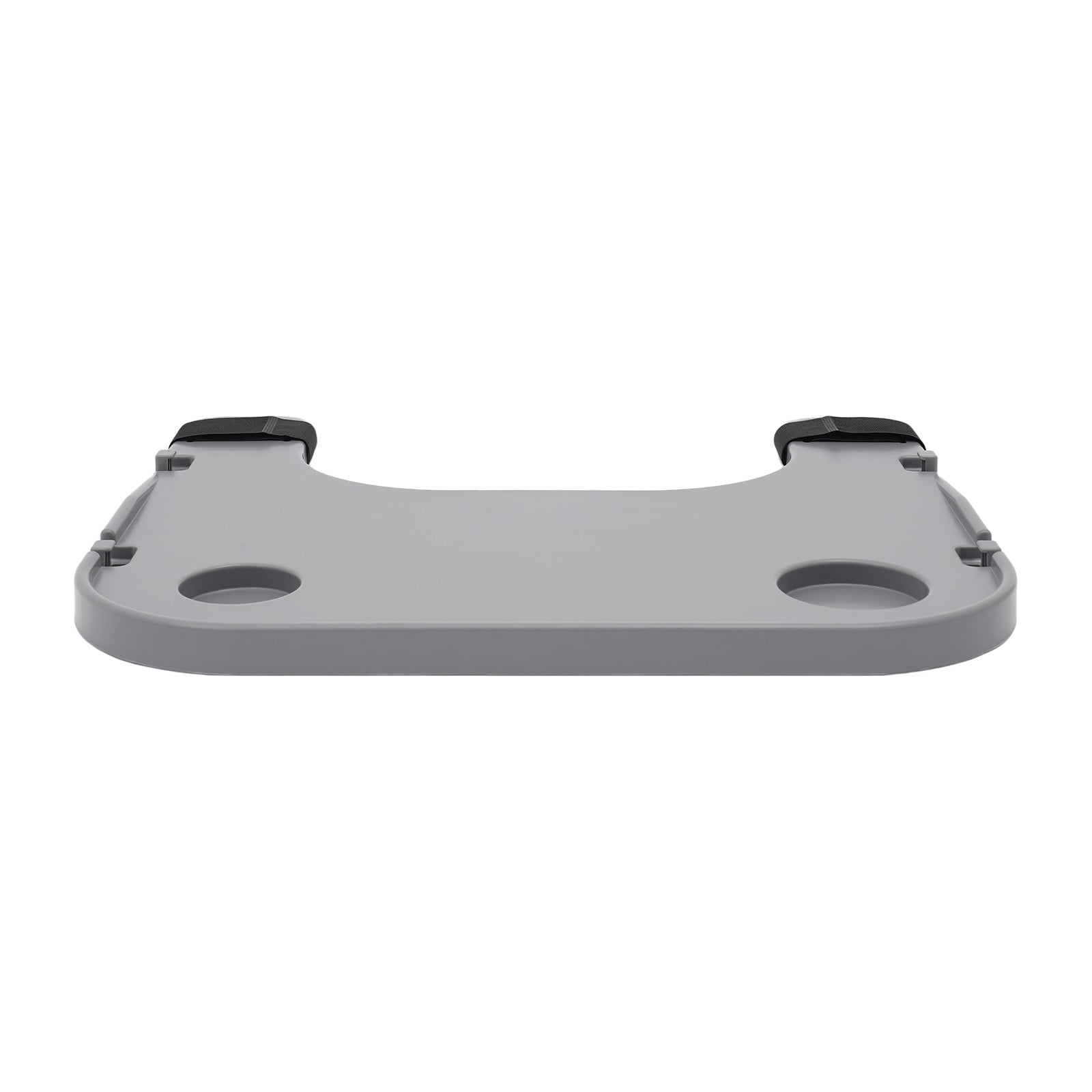 TFCFL White/Gray Wheelchair Table Board Wheelchair Lap Tray with Cup Holder & 4 Hooks 22.83x20.87inch