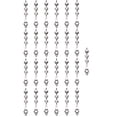 thumbnail image 1 of Paquete de 25 piezas de araña de aro con cuentas de cristal, atrapasueños, colgante DIY, decoración del jardín del hogar, 1 of 5
