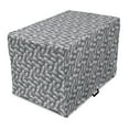 thumbnail image 1 of Abstract Dog Crate Cover, Continuous Semi Circles in Greyscale Tones Squama Style, Easy to Use Pet Kennel Cover Small Dogs Puppies Kittens, 7 Sizes, Pale Taupe Dark Grey, by Ambesonne, 1 of 6