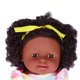 thumbnail image 2 of 12 Inch Lovely Simulated Black Girl Doll African Baby Doll Kid Role Play Toy Birthday GiftQ12-080C, 2 of 4