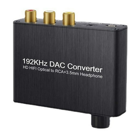 Convertidor DAC de 192 KHz Convertidor Digital a AnalóGico con Amplificador de Auriculares Receptor Bluetooth Integrado Reproductor de MúSica