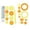 B002- B, variant on Kids Art Kit, Kids Drawing Kit, Geometric Shape Stencils for Student with Interlocking Gears, Art Set for Student 6-8, Hobby Creativity Toys, 12X8 Inch Plastic Drawing Ruler Set